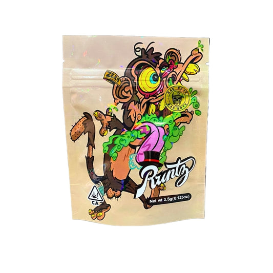 Crazy Monkey Mylar Bag - SAMPLE