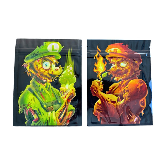 Mario Bros Mylar Bags - Set of 50