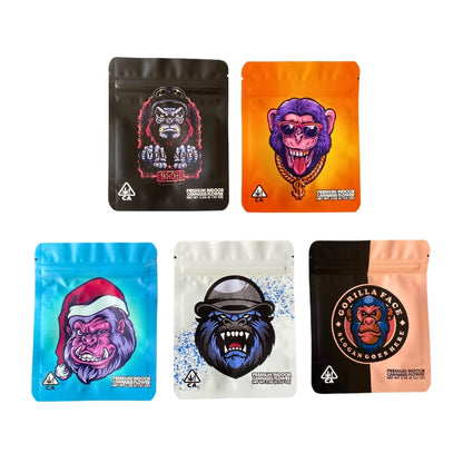 Monkey Set Mylar Bags - Set of 50