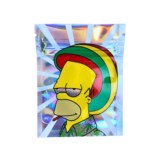 Rasta Homer 1 gram Mylar Bags - Set of 50