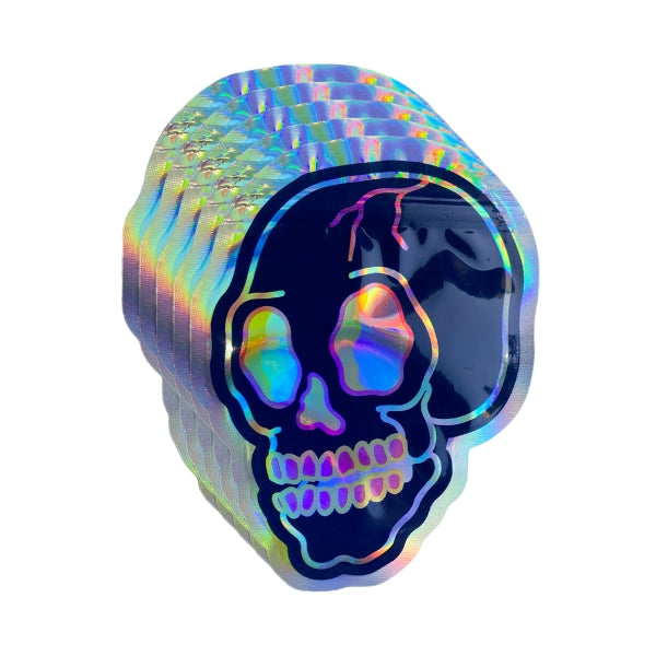 Holographic Skull Mylar Bags