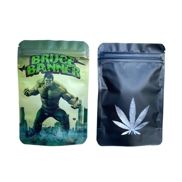 Bruce Banner Mylar Bags