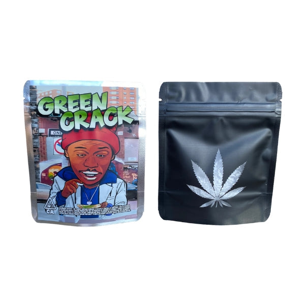 Green Crack Mylar Bags