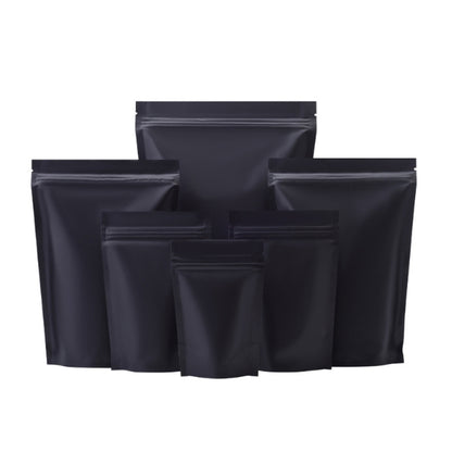 Black Stand Up Mylar Bags – Sets of 50 – Various Sizes