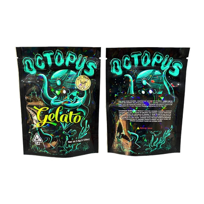 Octopus Gelato Mylar Bags - Set of 50