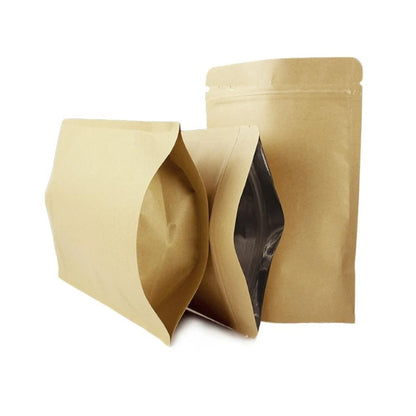 Kraft Paper Bags with Window – Sets of 50 – Various Sizes