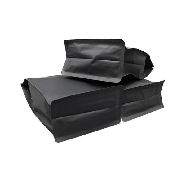 Coffee Bags with valves – 3 sizes – matte black - sets of 50