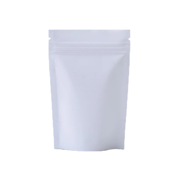 White Stand Up Mylar Bags