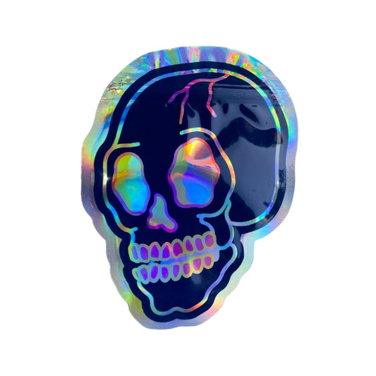 Holographic Skull Mylar Bags