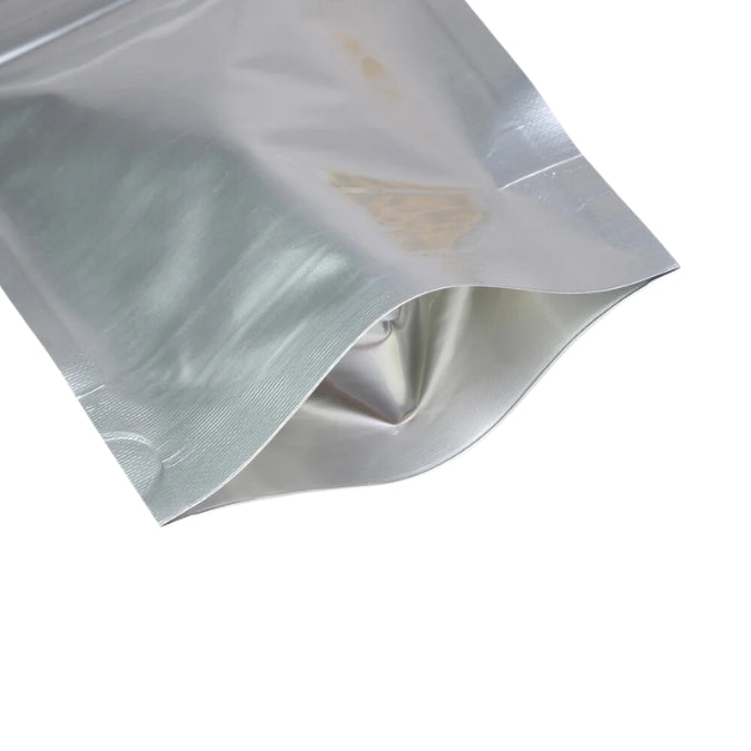 Silver Stand Up Pouches – Sets of 50 – Various Sizes