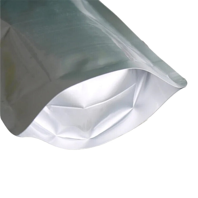 Silver Stand Up Pouches – Sets of 50 – Various Sizes